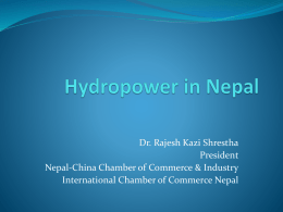 Hydropower in Nepal - Nepal China Chamber of Commerce
