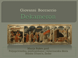 Giovanni Boccaccio Dekameron