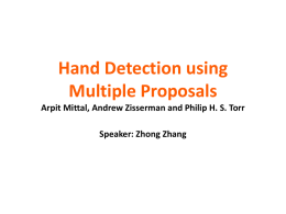 Hand Detection using Multiple Proposals