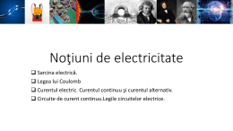 Notiuni de electricitate