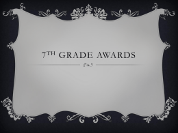 7th Grade Awards - Baltimore City Public Schools