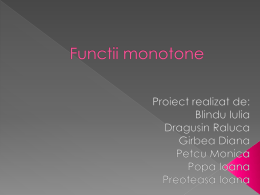 Functii monotone
