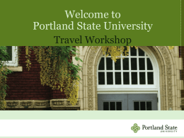 Travel Training - Portland State University