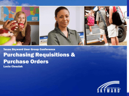 Requisitions & Purchase Orders