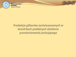 Predykcja struktur glikan&oacute;w