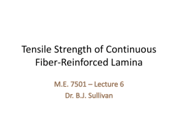 Tensile Strength of Continuous Fiber-Reinforced