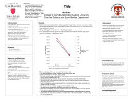 Research Poster Template - College of Saint Benedict & Saint