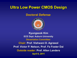 Ultra Low Power CMOS Design
