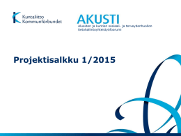 AKUSTI-foorumin projektisalkku 1/2015