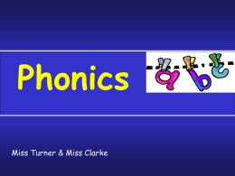 Powerpoint from the phonics session