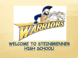 Welcome to Steinbrenner high School!