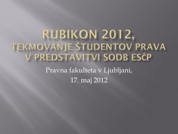 rubikon 2012 - Evropska pravna fakulteta