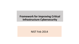 Improving Critical Infastructure Cybersecurity