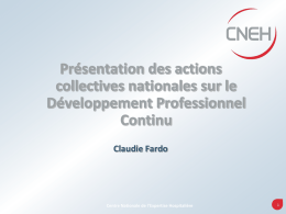 Diaporama DPC du CNEH 2013