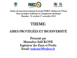 les facteurs de degradation des aires protegees du