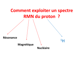 Comment lire un spectre RMN du proton ?