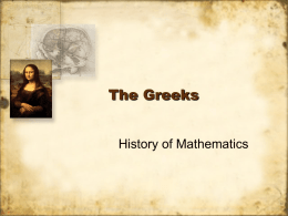 "The Greeks" Power Point