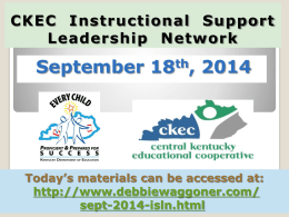 CKEC ISLN Sept 2014 Powerpoint