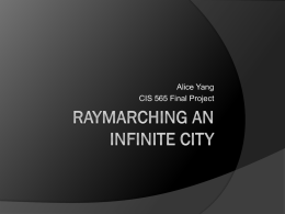 Ray marching Cities