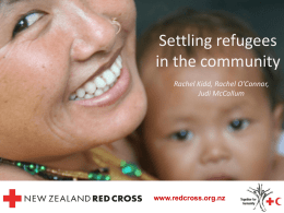 Settling refugees in the community