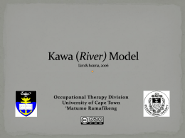 Kawa Model - Vula - University of Cape Town