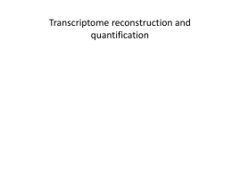 Transcriptome assembly