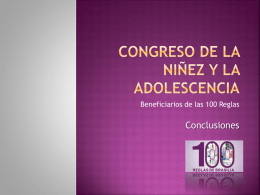 Congreso de la Niñez y la Adolescencia