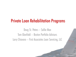 Private Loan Rehabilitation Programs