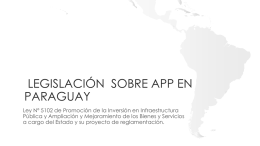 Ley de APP en Paraguay – Presentación 17.2.14