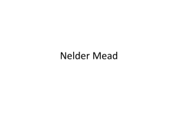 The Nelder Mead method