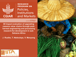 IITA - Value Chains Knowledge Clearinghouse