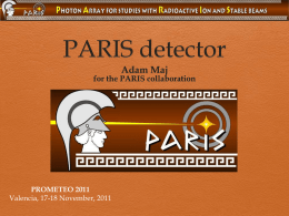PARIS and PARIS Electronics