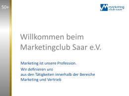 Willkommen beim Marketingclub Saar e.V.