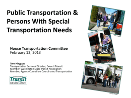 Public Transportation - Washington State Transit Association