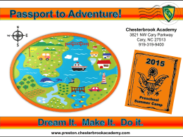 2015 Summer Camp Brochure - Chesterbrook Academy Preschool