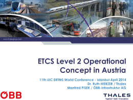 ETCS - UIC ERTMS World Conference