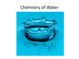 Water the Universal Solvent