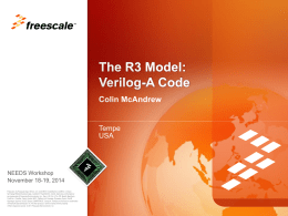 The R3 Model: Verilog-A Code
