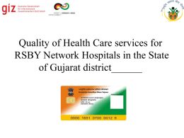 Quality Assurance of RSBY Empanelled Hospitals PPT for Ambala