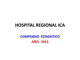 AÑO : 2013 - Hospital Regional de Ica