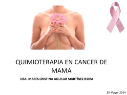 QUIMIOTERAPIA EN CANCER DE MAMA