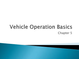 Vehicle Operation Ba