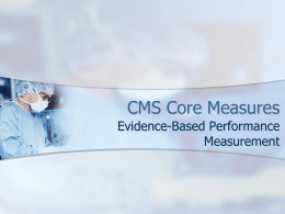 CMS Core Measures