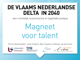 PowerPoint Presentatie Vlaams Nederlandse Delta