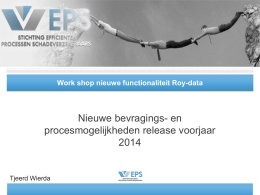 Presentatie workshop Roy