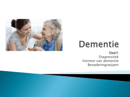 Onderzoek bij vermoeden op dementie