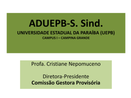 ADUEPB-S. Sind. UNIVERSIDADE ESTADUAL DA - Andes-SN