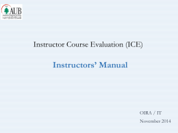 Instructors` Manual