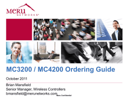 MCS3200-4200 Ordering Guide