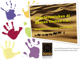 Pemberontakan di Zaman Osman ra